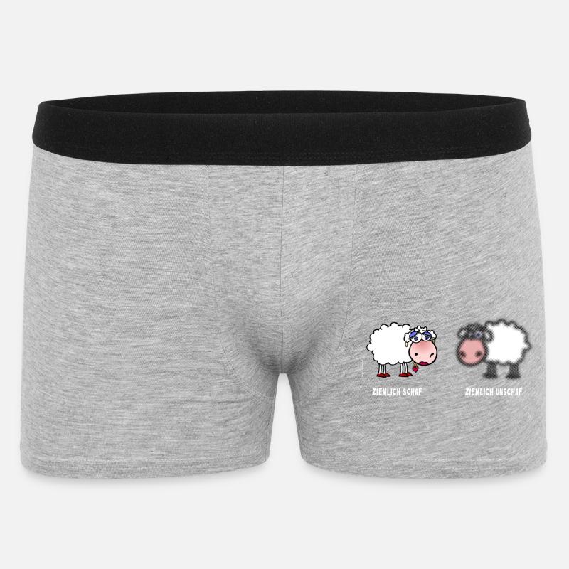 Pecore / Pecore | Gioco di parole - Boxer da uomo - grigio melange