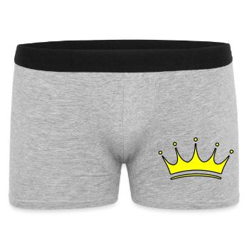 Crown Symbol - Men's Boxer Shorts - heather grey - Front