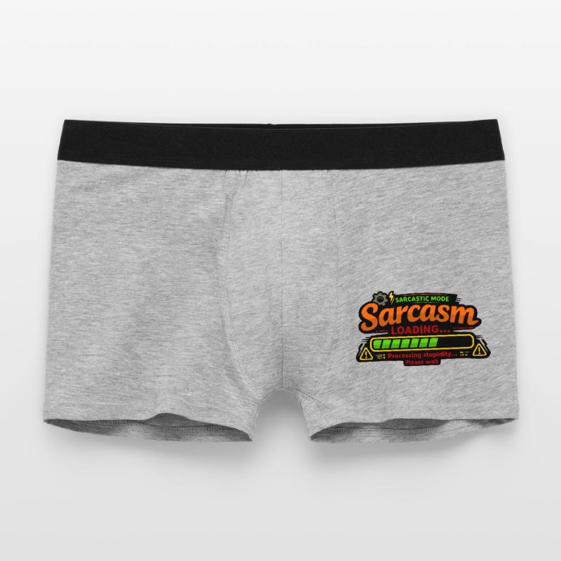 Sarcasm Loading – Processing Stupidity Men's Boxer Shorts
