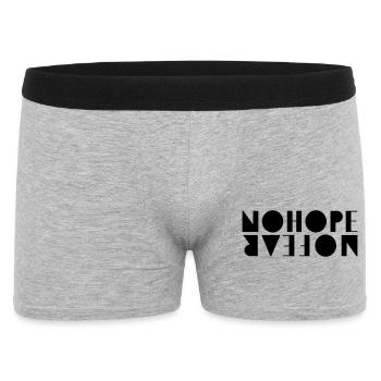 NoHopeNoFear - Männer Boxer Shorts - Grau meliert - Vorne