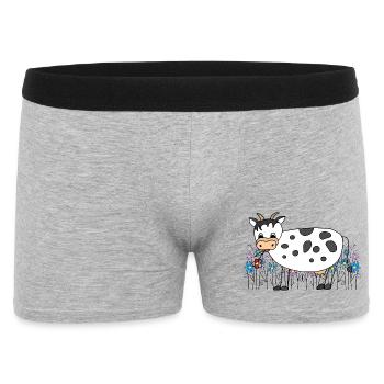 Cow - Men's Boxer Shorts - heather grey - Front