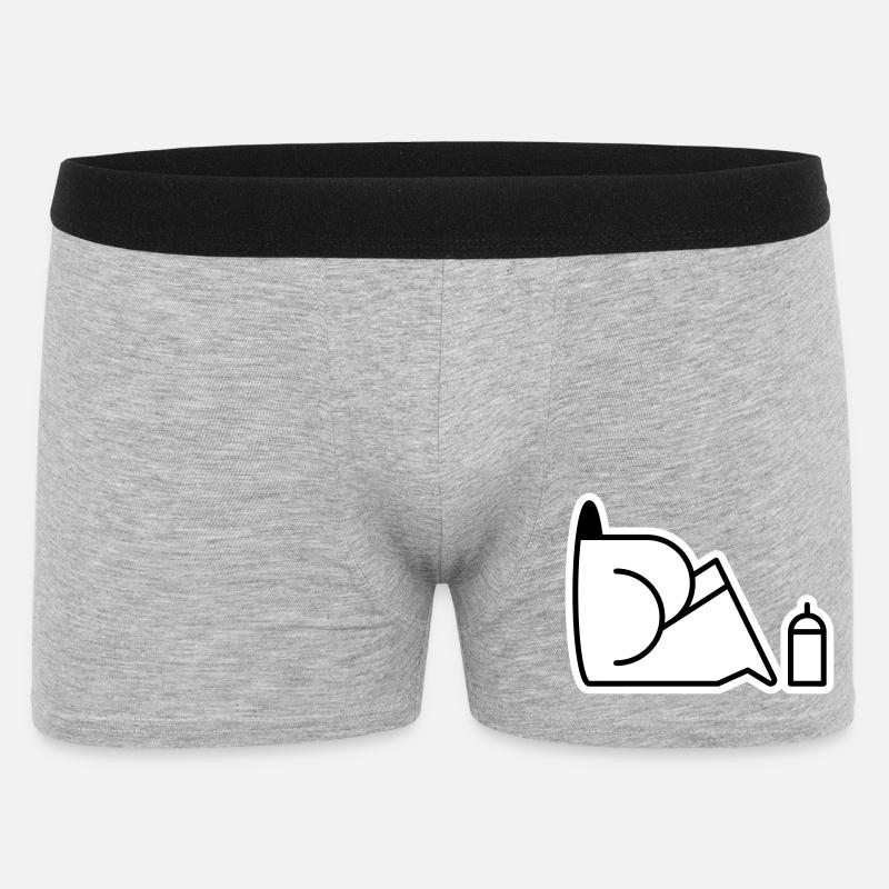 Looking For Cans - Männer Boxer Shorts - Grau meliert
