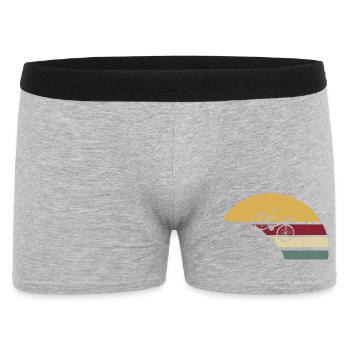 Bicycle Retro Downhill - Men's Boxer Shorts - heather grey - Front