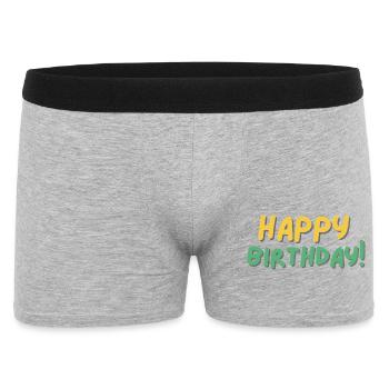 Bon anniversaire - Boxer Homme - gris chiné - Devant