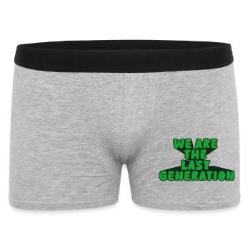 Nous sommes la dernière génération - Boxer Homme - gris chiné - Devant