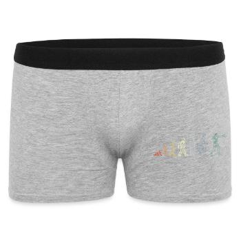 Évolution des boîtes vintage - Boxer Homme - gris chiné - Devant