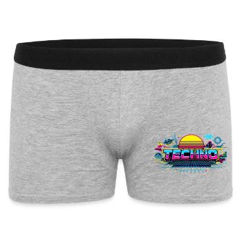 Neon Techno Horizon - Men's Boxer Shorts - heather grey - Front