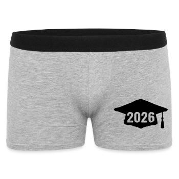 Doctorat 2026 Grunge - Boxer Homme - gris chiné - Devant