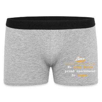 Ne rien faire prend énormément de temps - Boxer Homme - gris chiné - Devant