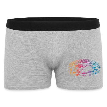 Deutschland Fussball Capybara - Männer Boxer Shorts - Grau meliert - Vorne