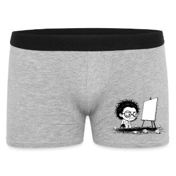 Künstler Creative Blocking Empty Canvas Manga - Männer Boxer Shorts - Grau meliert - Vorne