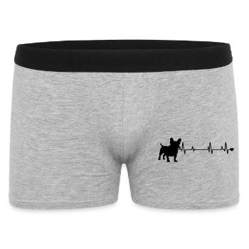 Dog - Men's Boxer Shorts - heather grey - Front