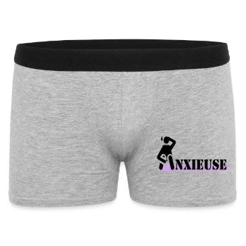anxious - Men's Boxer Shorts - heather grey - Front