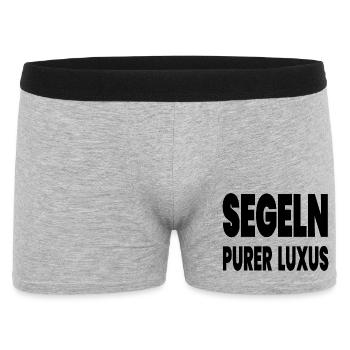 Segeln - Männer Boxer Shorts - Grau meliert - Vorne