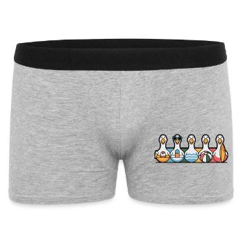 Rangée d’oies d’été - Boxer Homme - gris chiné - Devant
