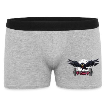 F-Caw-F Graffiti Raven Appearance - Men's Boxer Shorts - heather grey - Front