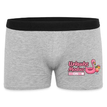 Urlaubsmodus, Urlaub - Männer Boxer Shorts - Grau meliert - Vorne