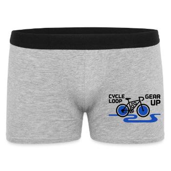 Boucle cycliste Motivation Gear Up - Boxer Homme - gris chiné - Devant