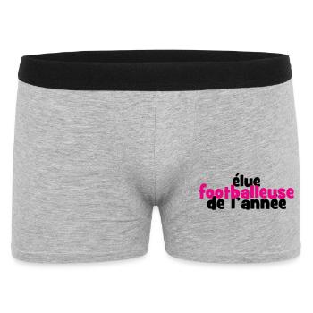Footballeuse de l'Année : La Reine des Terrains - Boxer Homme - gris chiné - Devant