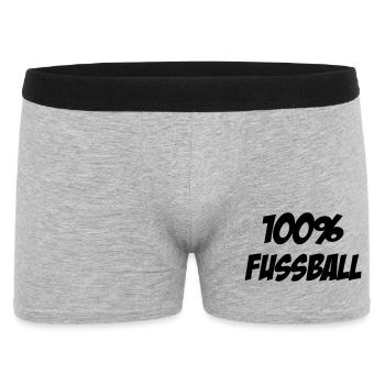 100% Football : Le Design des Vrais Passionnés - Boxer Homme - gris chiné - Devant