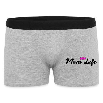 mom_life_heart - Boxer Homme - gris chiné - Devant