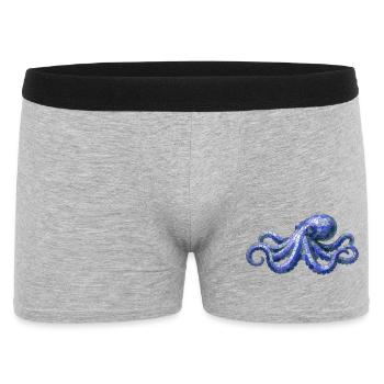 Poulpe en mosaïque - Conception maritime pour éventails de mer - Boxer Homme - gris chiné - Devant