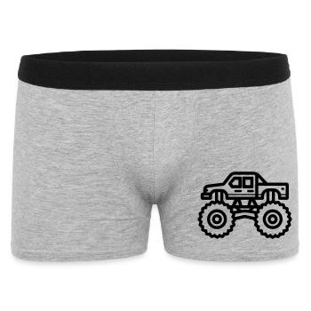 monster truck - Boxer Homme - gris chiné - Devant