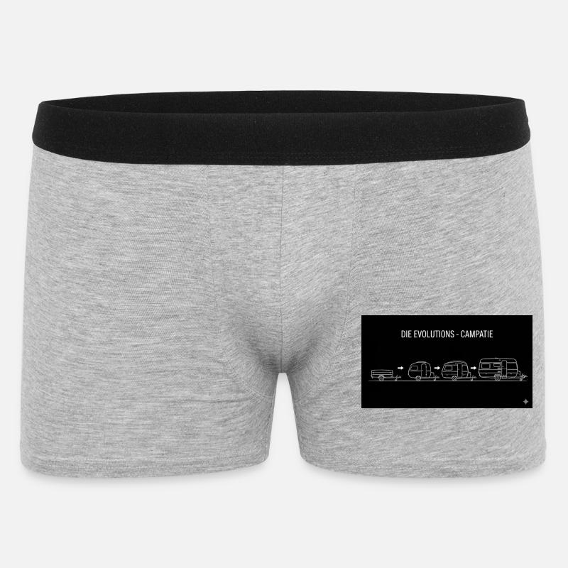 die evolutions campatie - Männer Boxer Shorts - Grau meliert