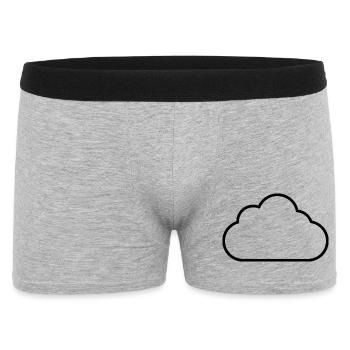 Cloud outline - Men's Boxer Shorts - heather grey - Front