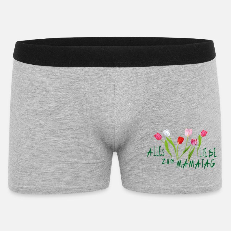 Muttertag Tulpenstrauß - Männer Boxer Shorts - Grau meliert