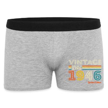 1946 Vintage Rétro Cadeau D'anniversaire - Boxer Homme - gris chiné - Devant