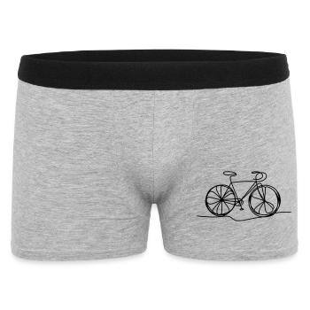 Fahrrad Fahrradfahren Fahrradfahrer - Männer Boxer Shorts - Grau meliert - Vorne