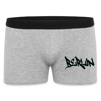 Lettrage au néon - Boxer Homme - gris chiné - Devant