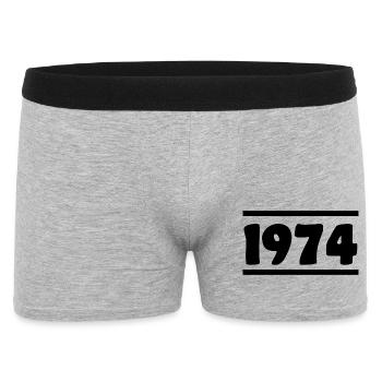 1974 Anniversaire 1974 - Boxer Homme - gris chiné - Devant