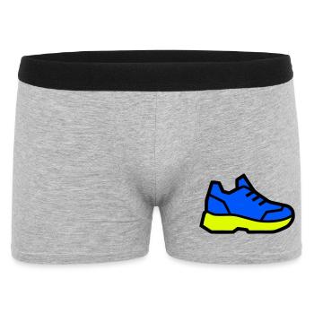 Moderner Laufschuh Sneaker - Männer Boxer Shorts - Grau meliert - Vorne