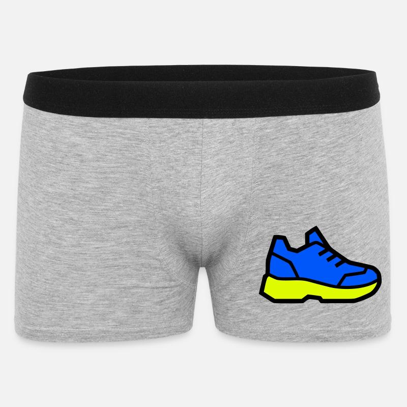 Moderner Laufschuh Sneaker - Männer Boxer Shorts - Grau meliert