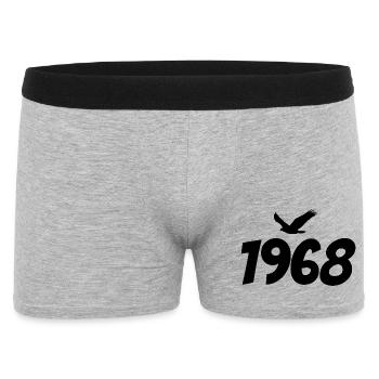 1968 Vintage Eagle Graphic - Men's Boxer Shorts - heather grey - Front