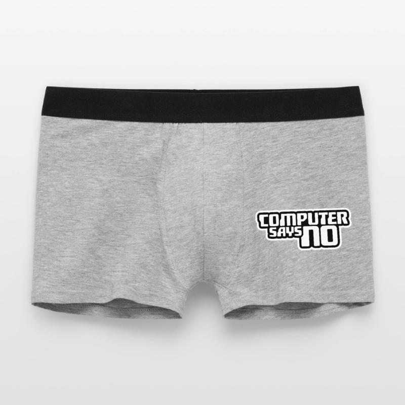 Computer Says No Funny Programmer Nerd Technique Men's Boxer Shorts