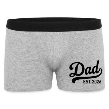 Dad Est 2026 Baseball Sportif Tail - Boxer Homme - gris chiné - Devant