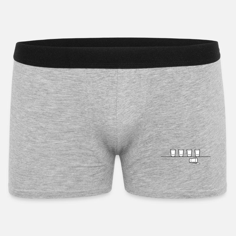 One Too Many - Männer Boxer Shorts - Grau meliert