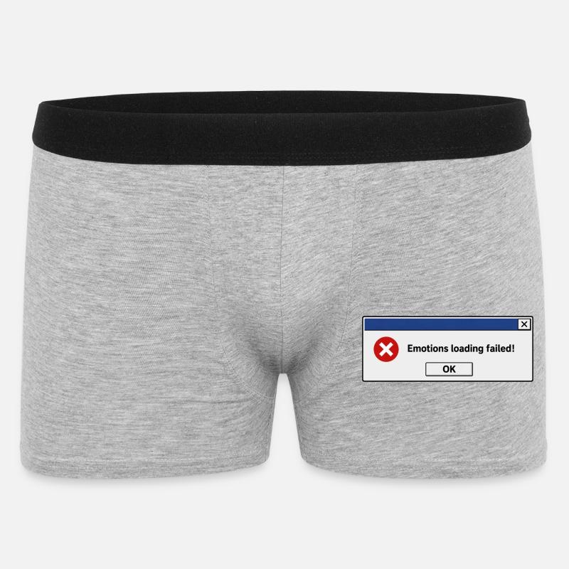Emotions loading failed - Men's Boxer Shorts - heather grey