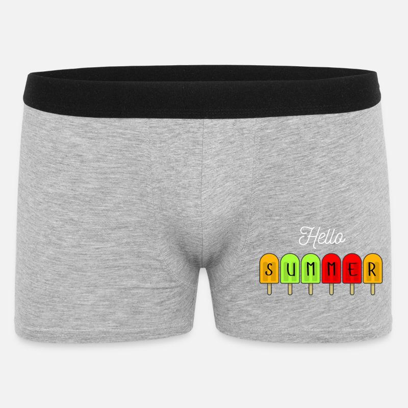 Hello Summer Popsicles - Boxer Homme - gris chiné