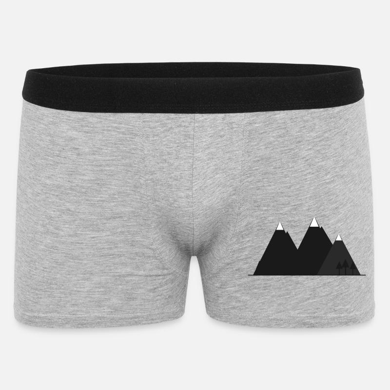 WanderInk Alpine Mountain - Men's Boxer Shorts - heather grey