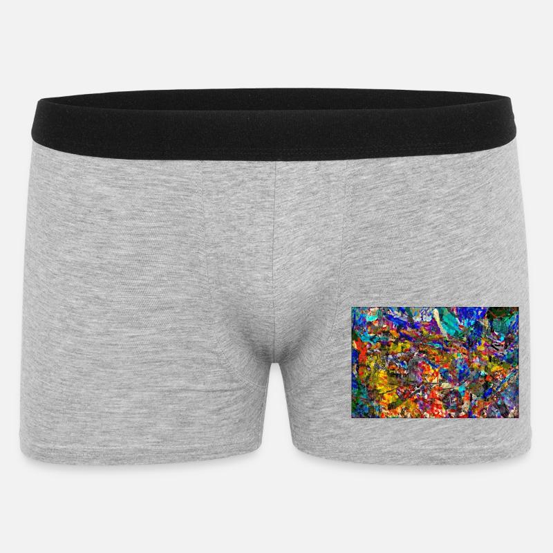 ysprakaggy - Männer Boxer Shorts - Grau meliert