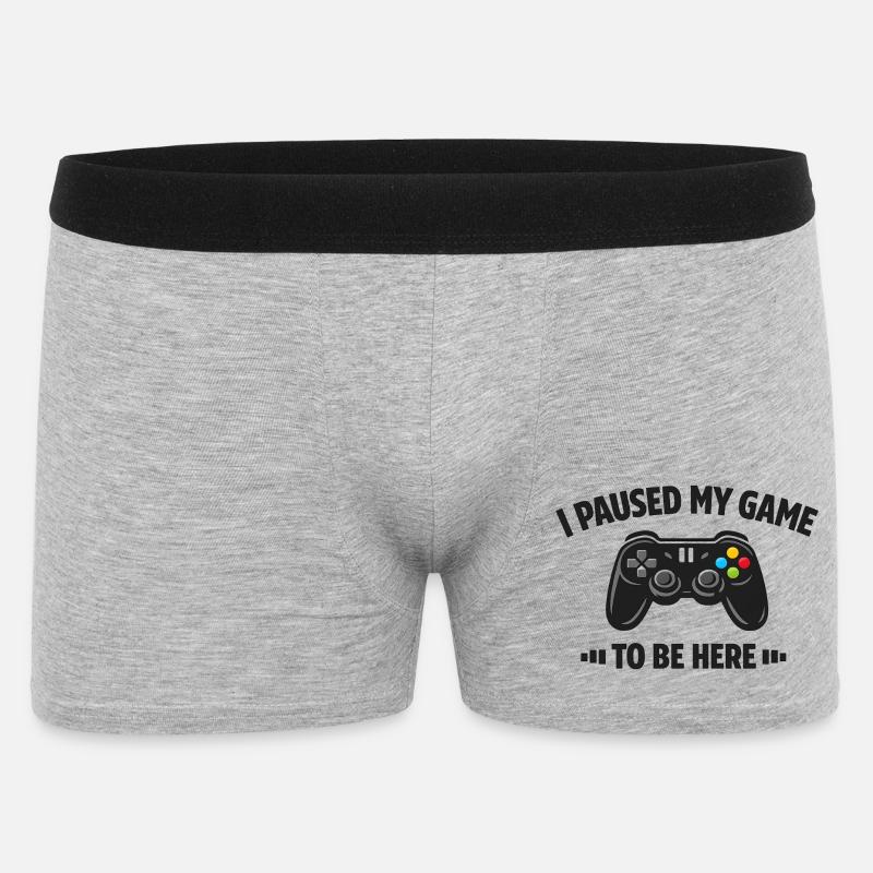 Conception de jeux - Boxer Homme - gris chiné