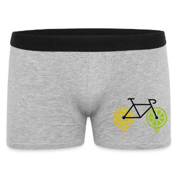 Citron vélo - Boxer Homme - gris chiné - Devant