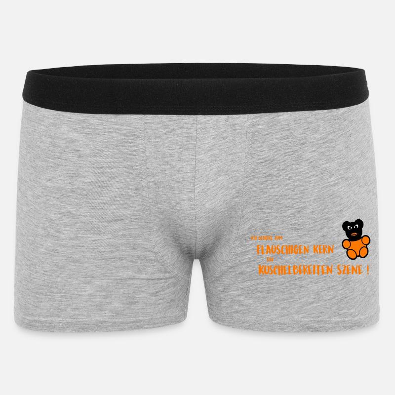 Flauschiger Kern - Männer Boxer Shorts - Grau meliert