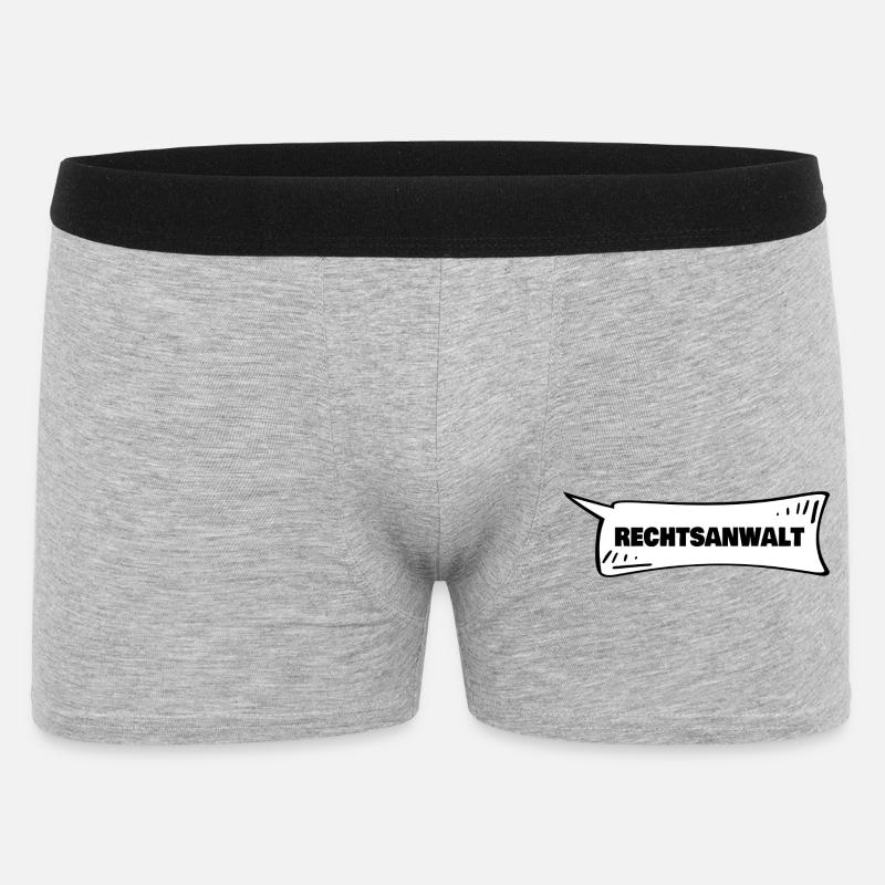 Azubi Rechtsanwalt - Männer Boxer Shorts - Grau meliert