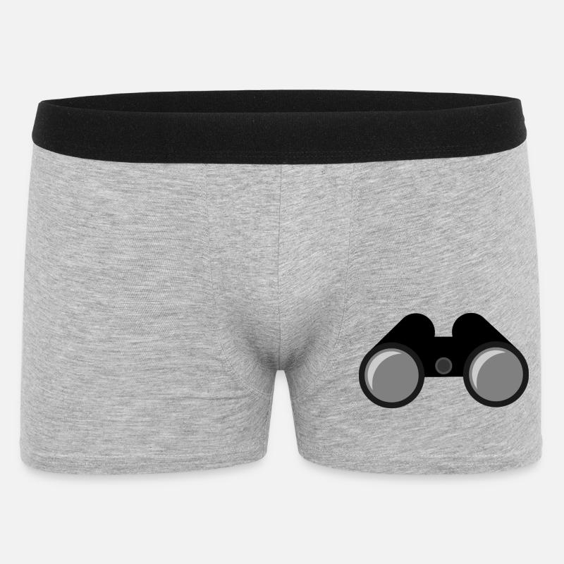 Binoculars - Men's Boxer Shorts - heather grey