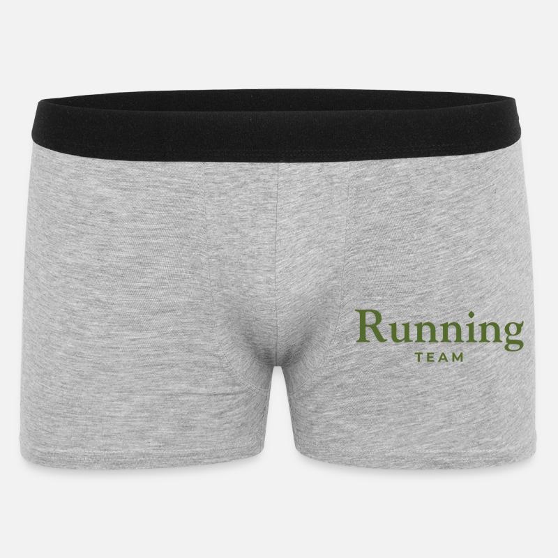 Équipe de course - Boxer Homme - gris chiné